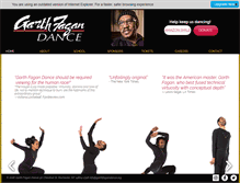 Tablet Screenshot of garthfagandance.org